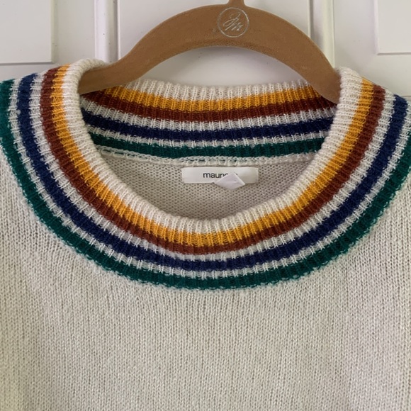 Plus size Colorful Star Pattern Sweater - Picture 2 of 5